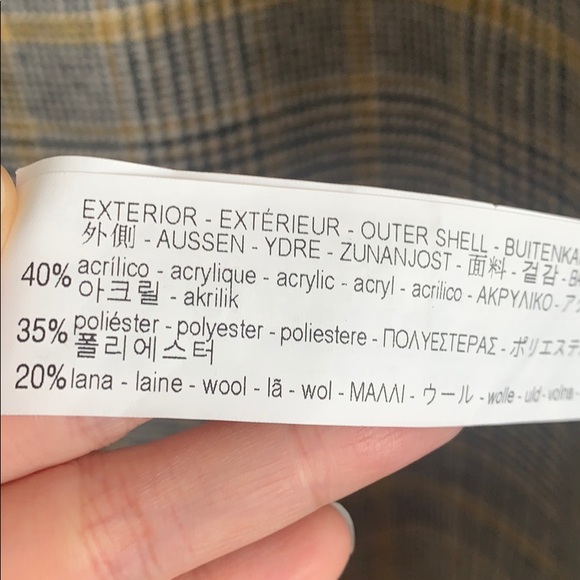 ZARA Checked wool coat - Picture 12 of 12